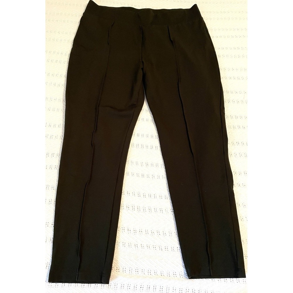 Seven 7 Woman's Leggings Pants Thick 2X Olive Green Wide waistband Comfort